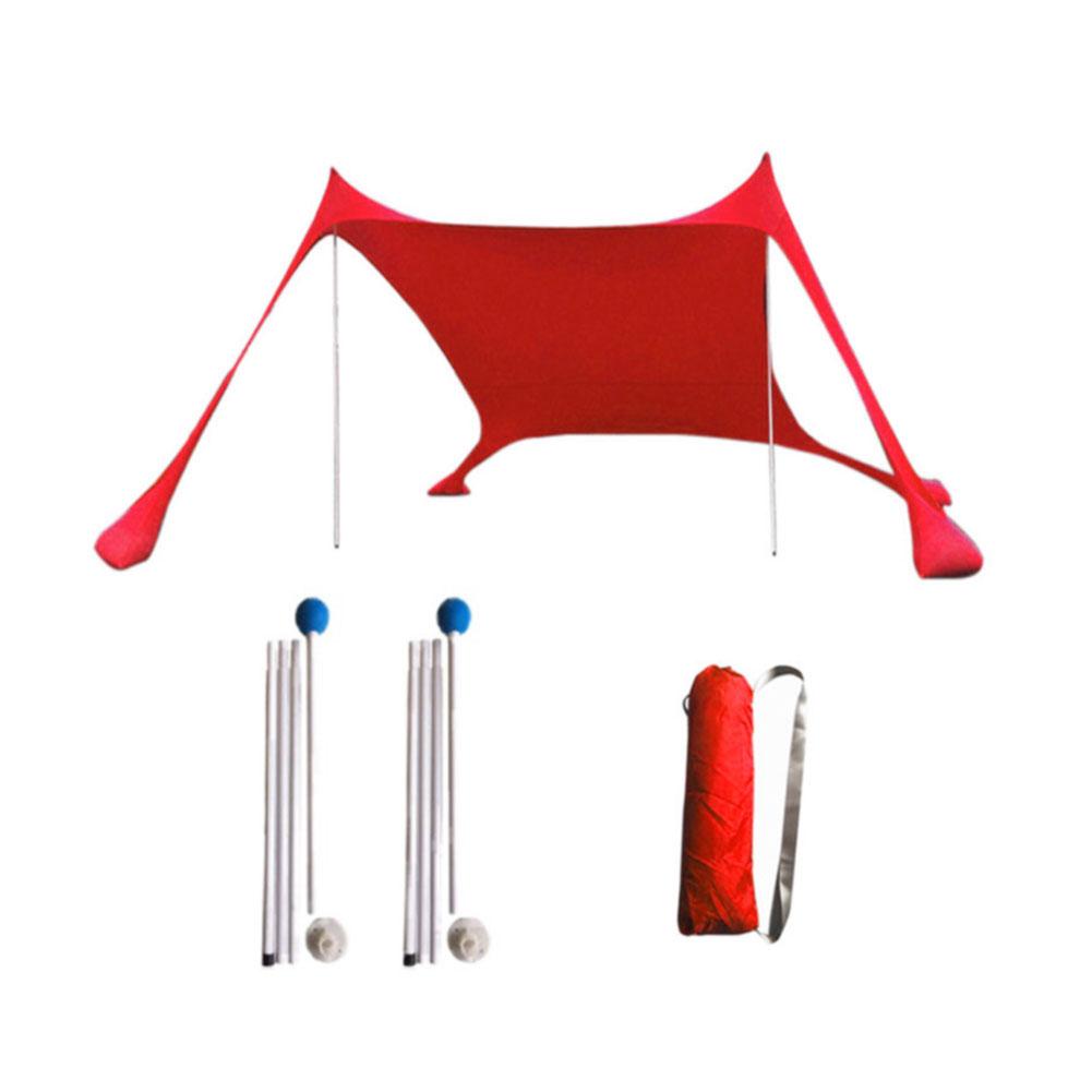 Cheap Goat Tents Family Beach Sunshade Lightweight Sun Shade Tent With Sandbag Anchors 4 Free Pegs UPF50+ UV Large Portable Canopy Drop shipping Tents 